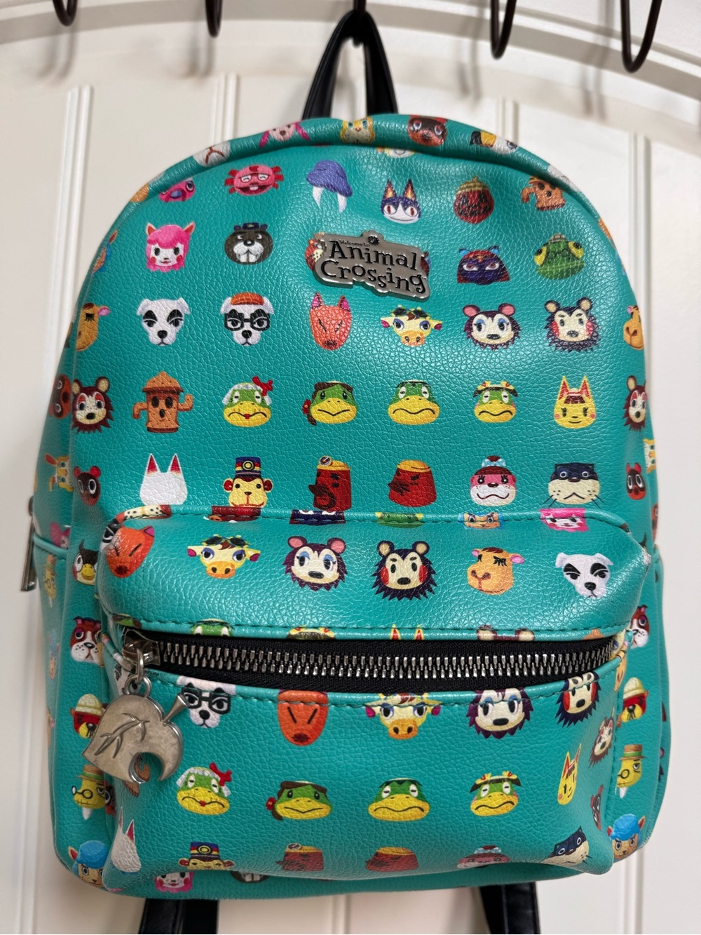 Bioworld Nintendo Animal Crossing character-print faux leather mini backpack